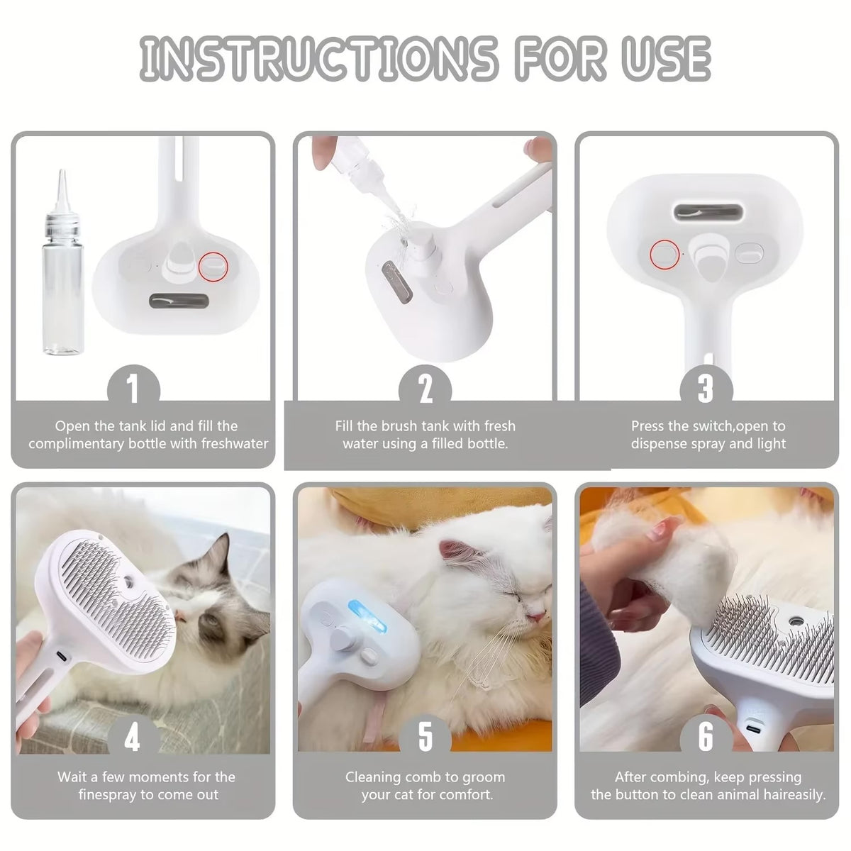 Pet Hair Spray Brush (50% OFF + FREE SHIPPING TODAY)